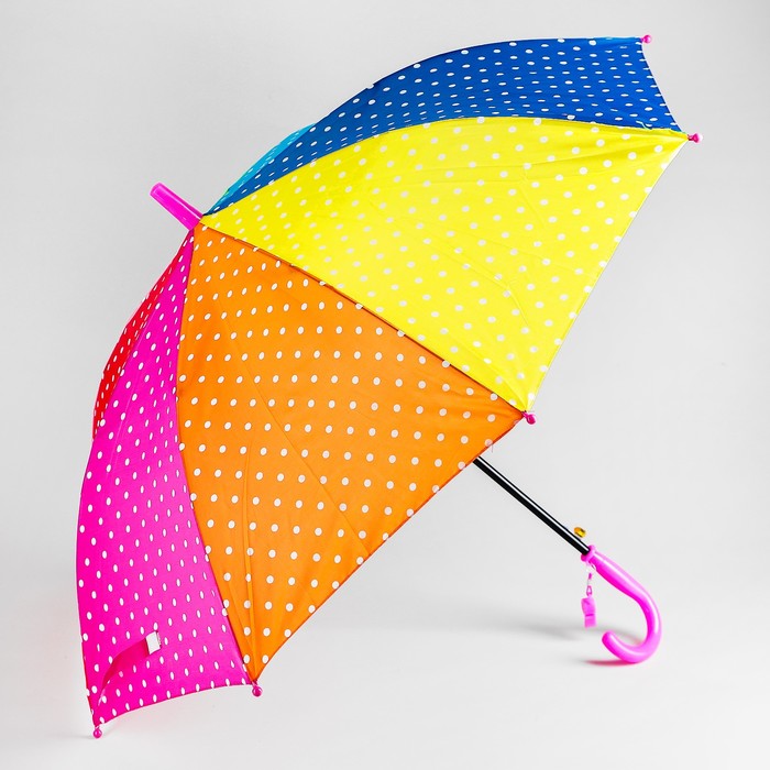 Зонт детский "Горошек", r= 50 см, длина трости: 67 см