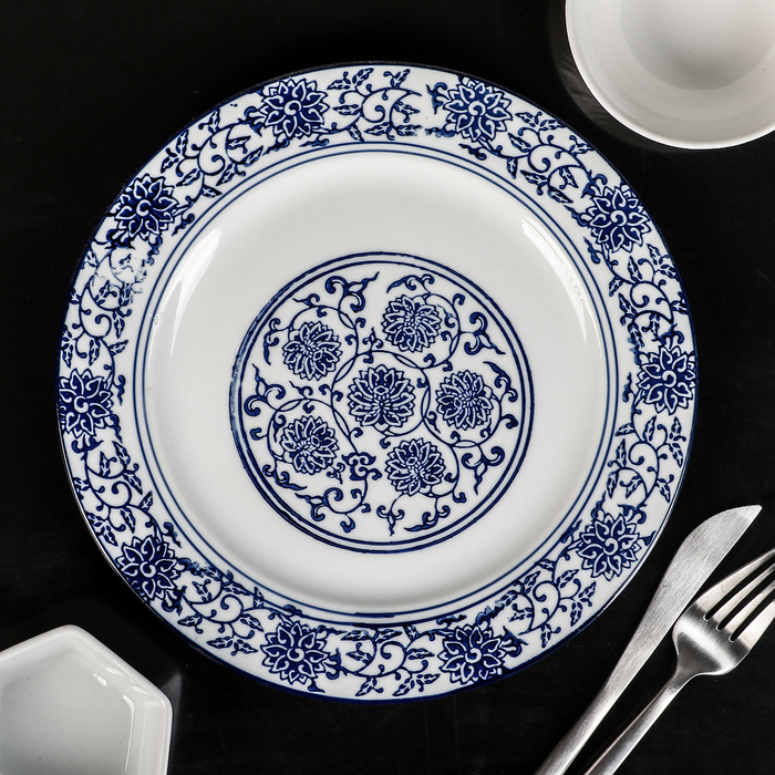 Тарелки 23см. Concept тарелка szl005. 3938 Fissman тарелка Andalucia 23 см, цвет синий (фарфор). Тарелка ОППЕН 23 см. Тарелки с синим орнаментом.