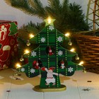 Новогодний сувенир "Ёлочка с подсветкой", зеленая - фото 1561971