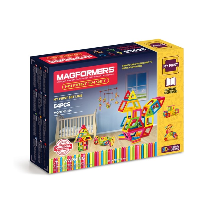 Магнитный конструктор MAGFORMERS My First MAGFORMERS 54