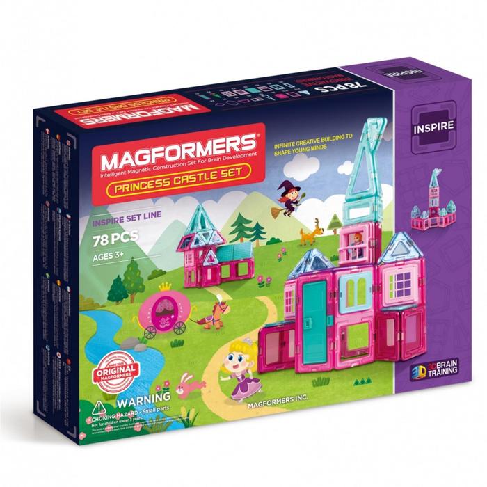 Магнитный конструктор MAGFORMERS Princess castle 78P Set