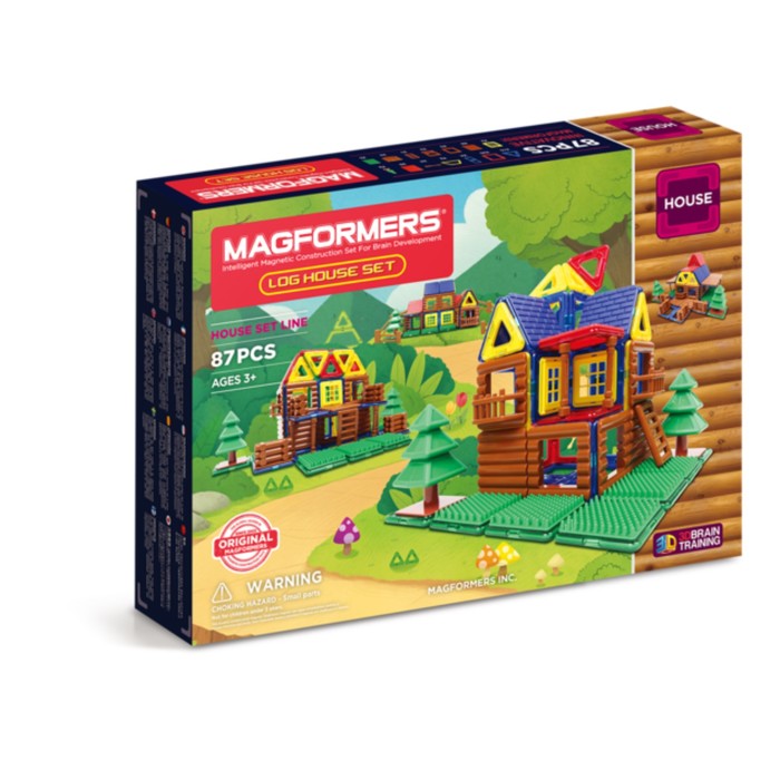 Магнитный конструктор MAGFORMERS Log House Set