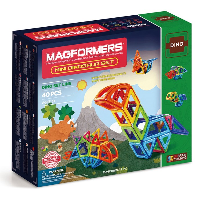 Магнитный конструктор MAGFORMERS Mini Dinosaur set