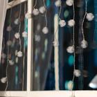 Гирлянда «Бахрома» 1.8 × 0.5 м с насадками «Ёжики», IP20, прозрачная нить, 48 LED, свечение мульти (RG/RB), мигание, 220 В 3556862