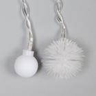 Гирлянда «Бахрома» 1.8 × 0.5 м с насадками «Ёжики», IP20, прозрачная нить, 48 LED, свечение мульти (RG/RB), мигание, 220 В 3556862