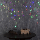 Гирлянда "Бахрома", 3 х 0.5 м, "Ёлки и снежинки" LED-80-220V, мигает, нить прозрачная, свечение мульти (RG/RB) Гирлянда "Бахрома", 3 х 0.5 м, "Ёлки и снежинки" LED-80-220V, мигает, нить прозрачная, свечение мульти (RG/RB)