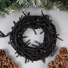 Гирлянда «Нить» 10 м, IP44, УМС, тёмная нить, 100 LED, свечение тёплое белое, 220 В 3584087