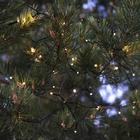 Гирлянда «Нить» 10 м, IP44, УМС, тёмная нить, 100 LED, свечение тёплое белое, 220 В 3584087