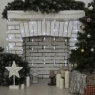 Гирлянда «Занавес» 2.5 × 0.65 м с насадками «Капли», IP20, прозрачная нить, 50 LED, свечение белое, 8 режимов, 220 В 3612411