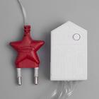 Гирлянда «Занавес» 2.5 × 0.65 м с насадками «Капли», IP20, прозрачная нить, 50 LED, свечение белое, 8 режимов, 220 В 3612411