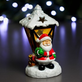 Фигура с подсветкой "Дед Мороз фонарь" 10х10х18см