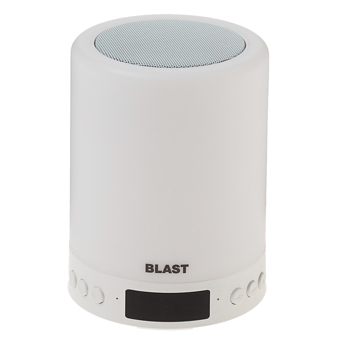 Портативная колонка BLAST BAS-860, BT, 16-18000 Гц, 70 дБ, 5 Вт, FM,микрофон,1200 мАч,белая