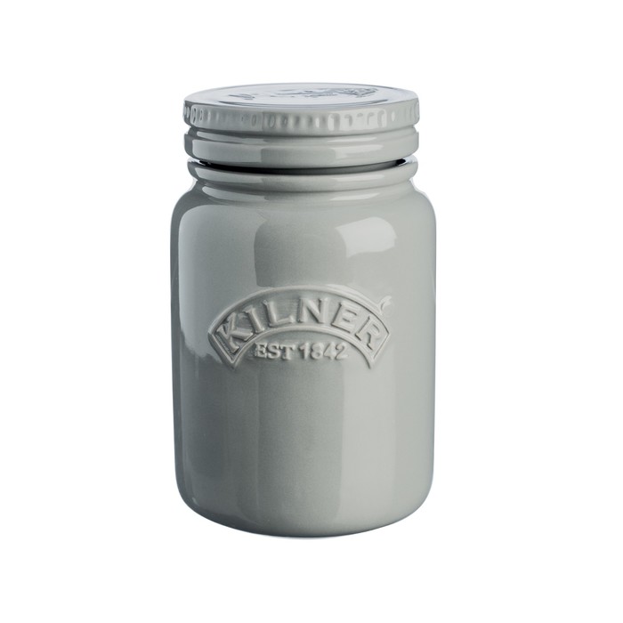 Керамическая банка Kilner, Push Top, керамическая 600 мл, серая