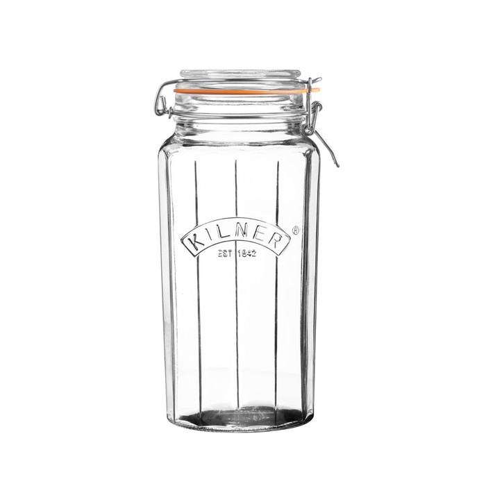 Банка гранёная Kilner, Clip Top, 1,8 л