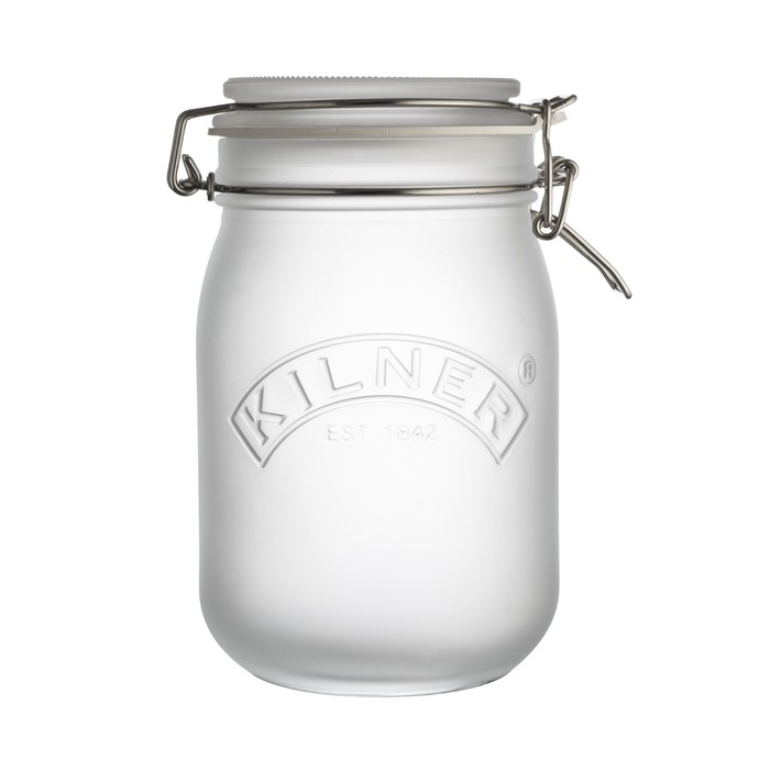 Банка для хранения Kilner, Clip Top, 1 л, белая