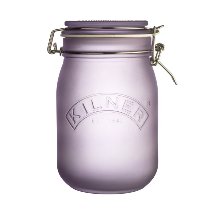 Банка для хранения Kilner, Clip Top, 1 л, сиреневая