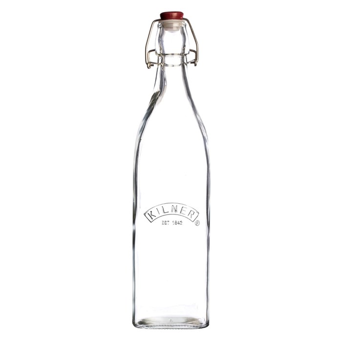 Бутылка Kilner Clip Top, квадратная, 1 л