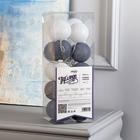 Гирлянда «Нить» 5 м с насадками «Клубки снежные», IP20, прозрачная нить, 20 LED, свечение белое, 220 В 3590729