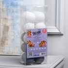 Гирлянда «Нить» 5 м с насадками «Клубки снежные», IP20, прозрачная нить, 20 LED, свечение белое, 220 В 3590729