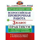 Окружающий мир. 3 класс. Всероссийская проверочная работа. Практикум по выполнению типовых заданий. 10 вариантов. Волкова Е. В.