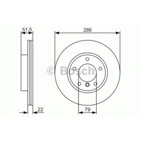 Диск тормозной, комплект BOSCH 0986479S10 3993306
