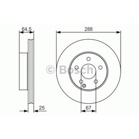 Диск тормозной, комплект BOSCH 0986479S83 3993311