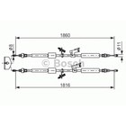 Трос стояночного тормоза BOSCH 1987482189 3994545 - фото 81657