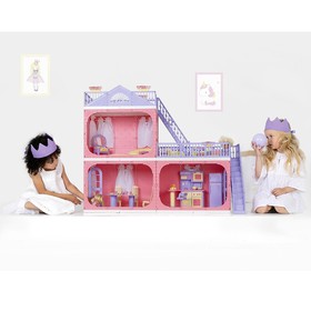 Коттедж двухэтажный для кукол «Маленькая принцесса» - фото 8510478