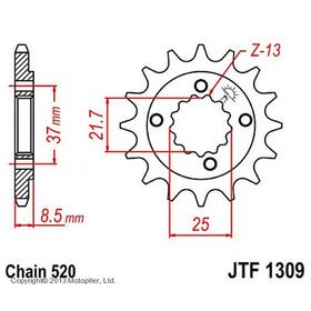 Звезда ведущая JTF1309-14, F1309-14, JT sprockets 4008087