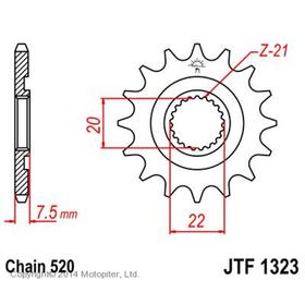 Звезда ведущая JTF1323-12, F1323-12, JT sprockets 4008091