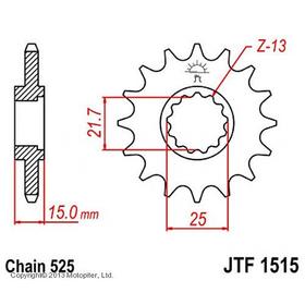Звезда ведущая JTF1515-15, F1515-15, JT sprockets 4008117