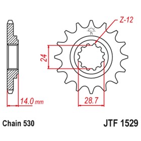 Звезда ведущая JTF1529-17, F1529-17, JT sprockets 4008118