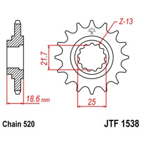 Звезда ведущая JTF1538-14, F1538-14, JT sprockets 4008125