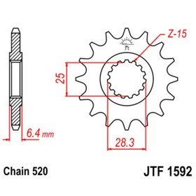 Звезда ведущая JTF1592-14, F1592-14, JT sprockets 4008141