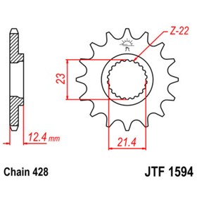 Звезда ведущая JTF1594-15, F1594-15, JT sprockets 4008143