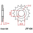 Звезда ведущая JTF434-14, F434-14, JT sprockets 4008221 - фото 81837