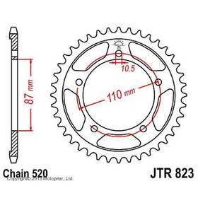 Звезда ведомая JTR823-39, R823-39, JT sprockets 4008258