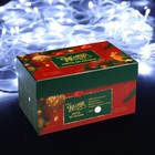 Гирлянда «Нить» 10 м, IP44, белая нить, 100 LED, свечение белое, 8 режимов, 220 В 3584135