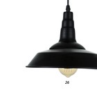 Светильник подвесной "Люк" черный 1х40Вт Е27 27х27х19см - фото 3484761