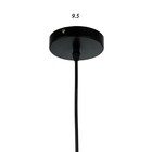 Светильник подвесной "Люк" черный 1х40Вт Е27 27х27х19см - фото 3484762