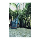 Фотофон винил "Уютный двор" 80х125 см Фотофон винил "Уютный двор" 80х125 см