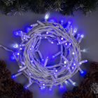 Гирлянда "Нить" уличная, УМС, 10 м, 3W LED(IP65-O)-100-220V, мерцание, свечение синее