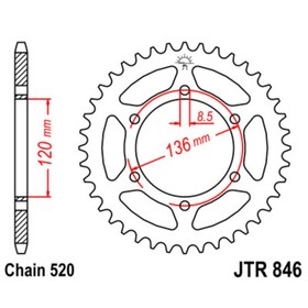 Звезда ведомая, JT sprockets R846-45 4033367