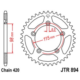 Звезда ведомая, JT sprockets R894-46 4033371