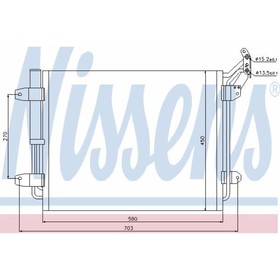 Радиатор кондиционера NISSENS 940138 4030203