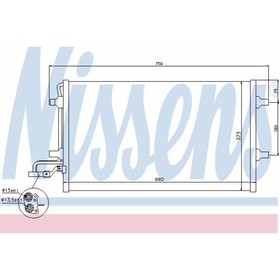 Радиатор кондиционера NISSENS 940154 4030207