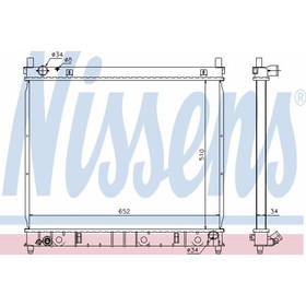 Радиатор охлаждения двигателя NISSENS 61642 4030067