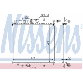 Радиатор охлаждения двигателя NISSENS 63708A 4030093