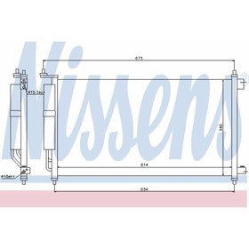 Радиатор кондиционера NISSENS 94621 4030245