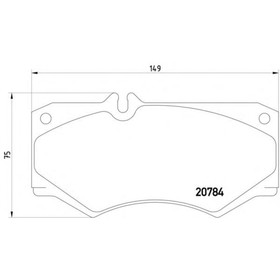 Колодки тормозные TEXTAR 2078401 4031636